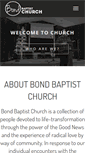 Mobile Screenshot of bondbaptist.com